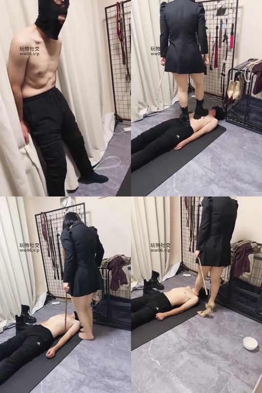 可馨大大-重度提档踩踏耳光刑具_夹手指酷刑高跟+短靴踩踏踢裆鞭打