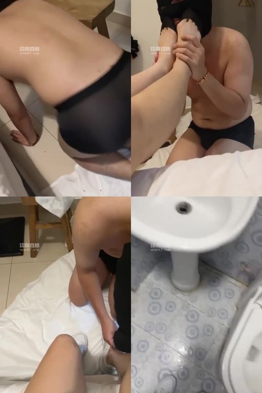 沐沐大大-黑船袜玩狗