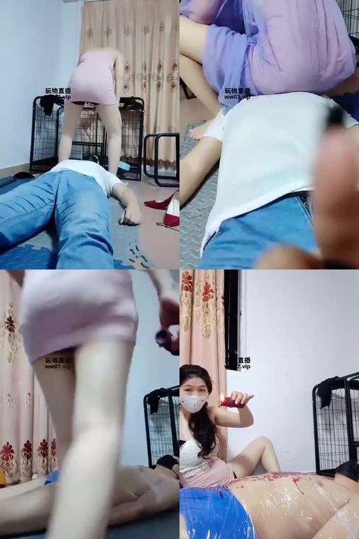 狂魔兽-保鲜膜包裹滴蜡